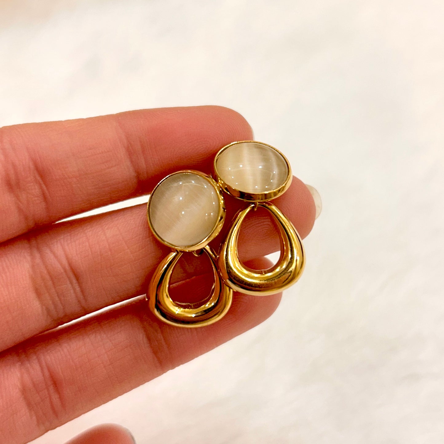 Moon Drop Hoops