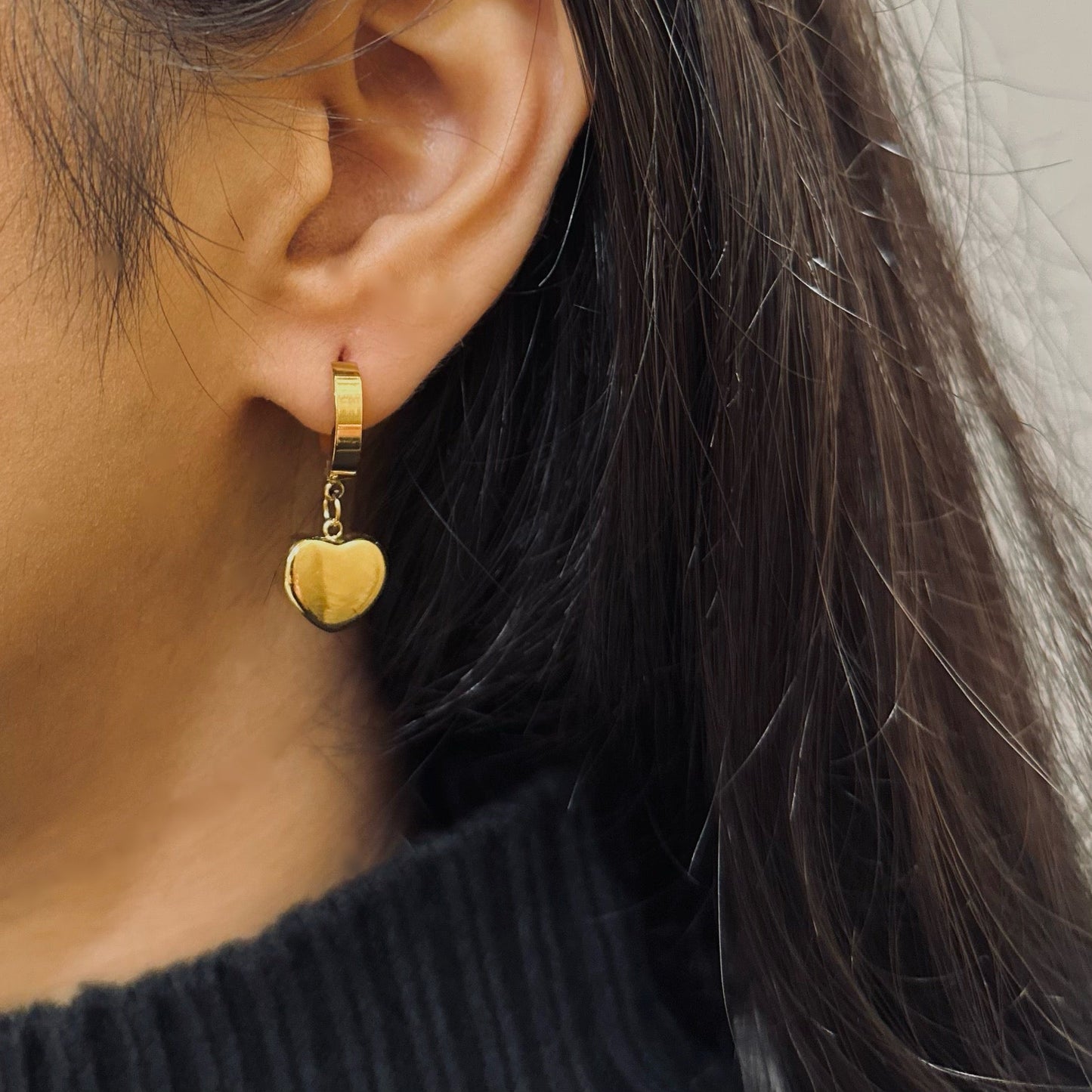 Heart Drop Earrings