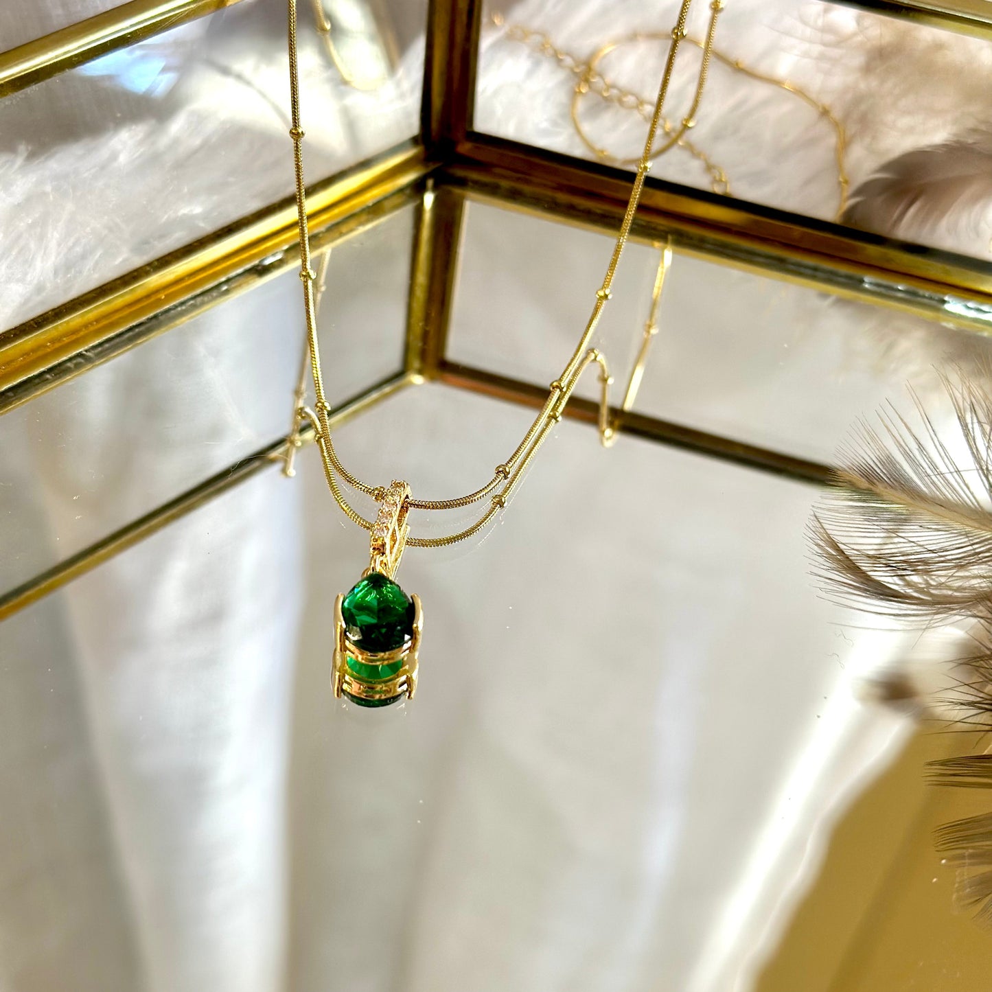 Emerald Stone Necklace