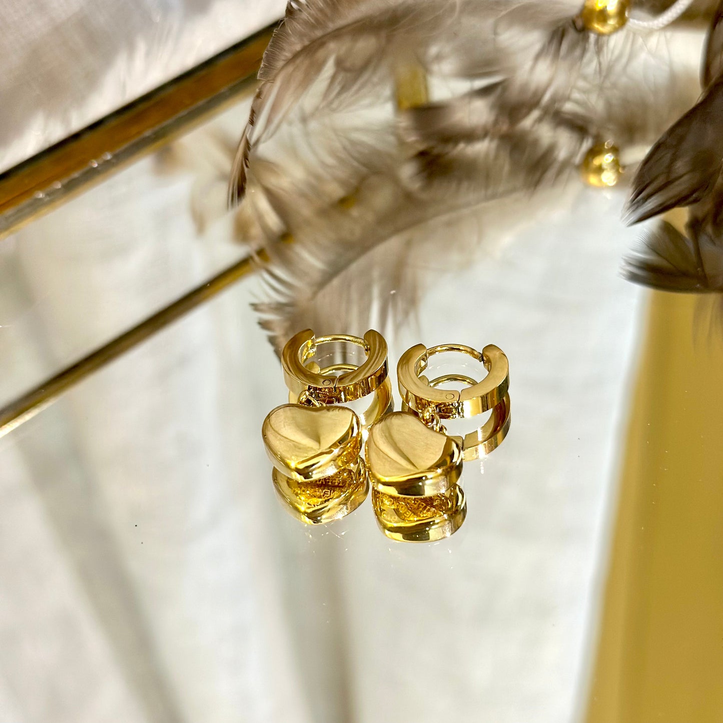 Heart Drop Earrings