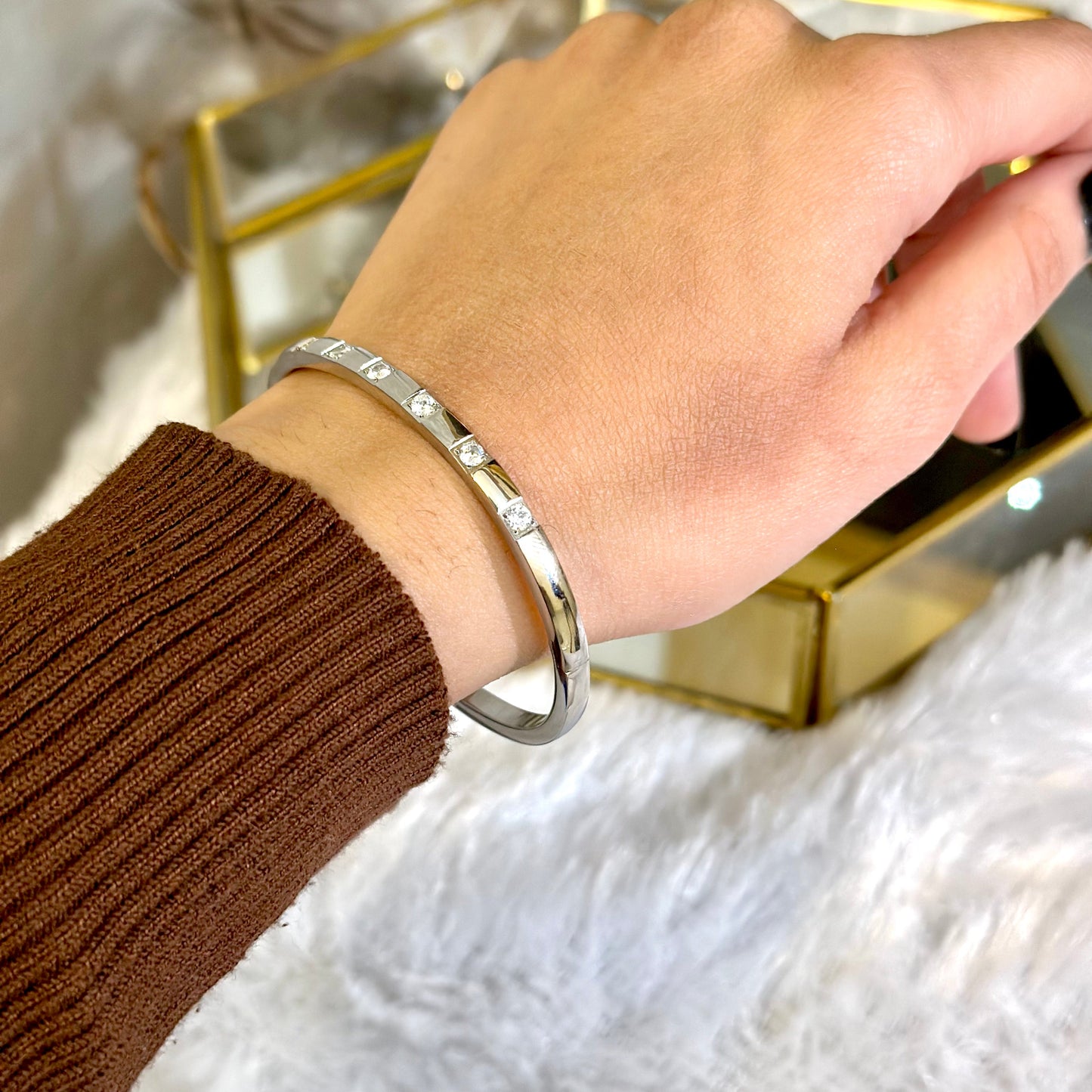Round Silver Bracelet