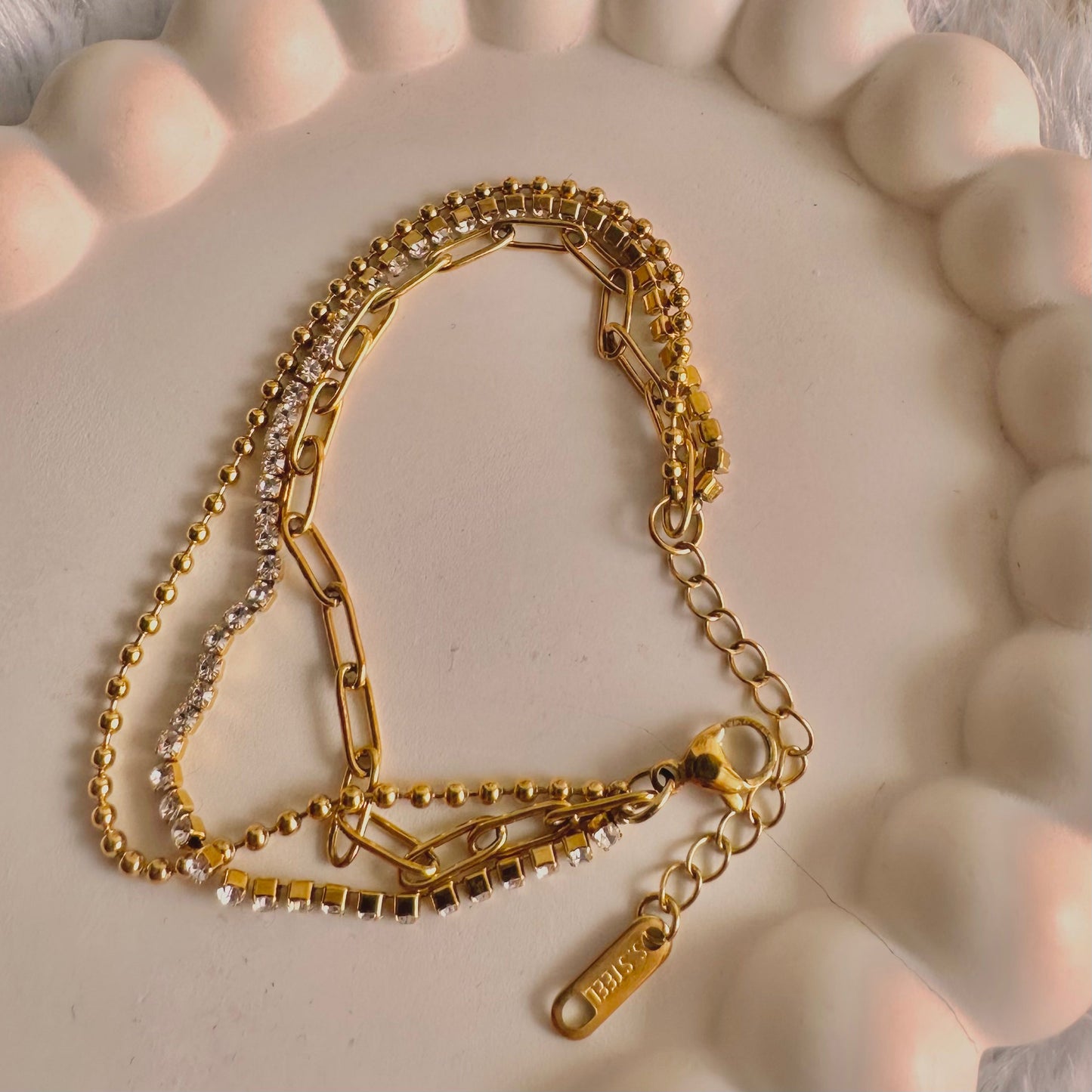 Three-Layered Como Bracelet