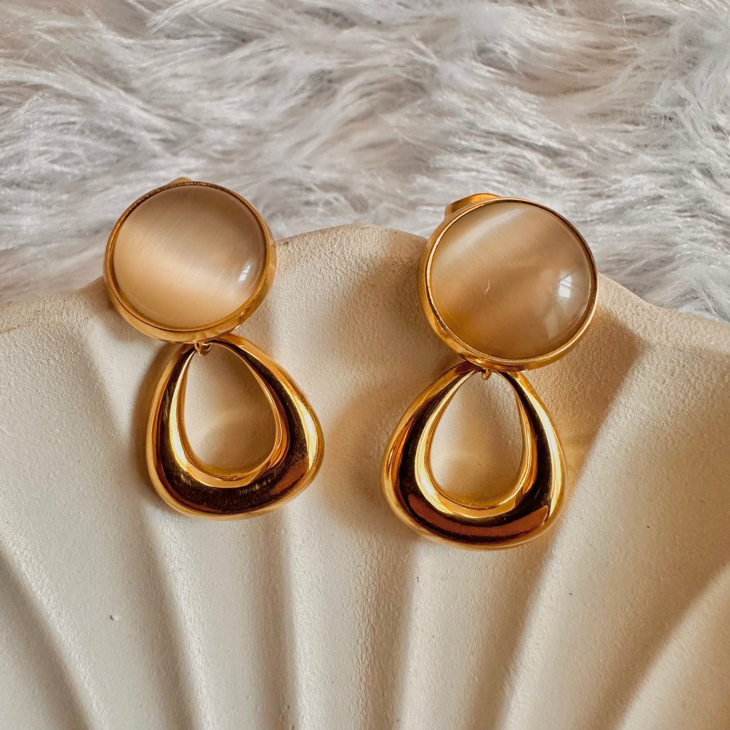 Moon Drop Hoops