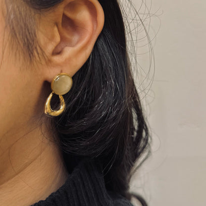 Moon Drop Hoops