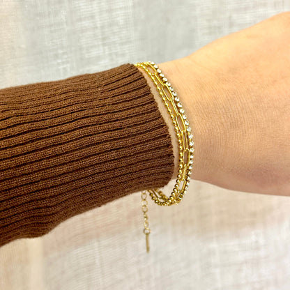Three-Layered Como Bracelet