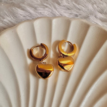 Heart Drop Earrings