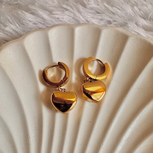 Heart Drop Earrings