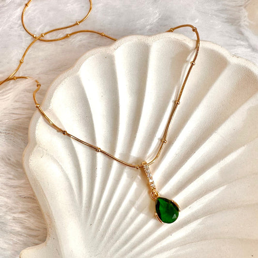 Emerald Stone Necklace